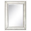Empire Art Direct Empire Art Direct MOM-20210L-4030 Champagne Beed Beveled Rectangle Wall Mirror MOM-20210L-4030